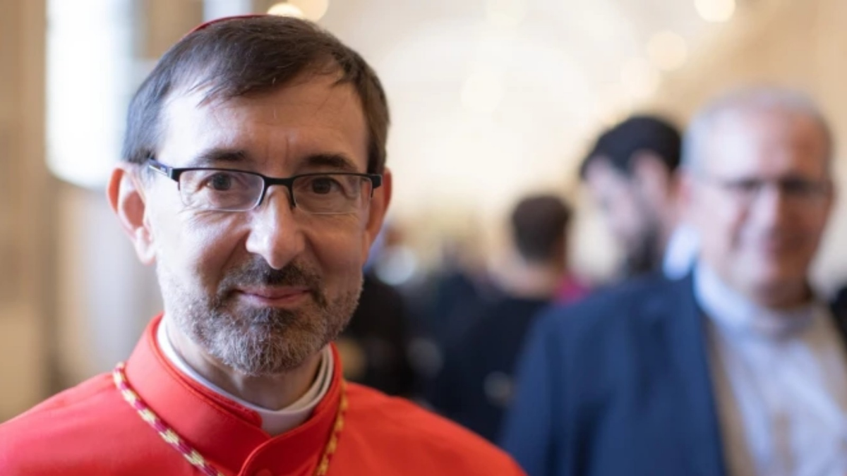 El cardenal José Cobo junto al Papa León XIV
